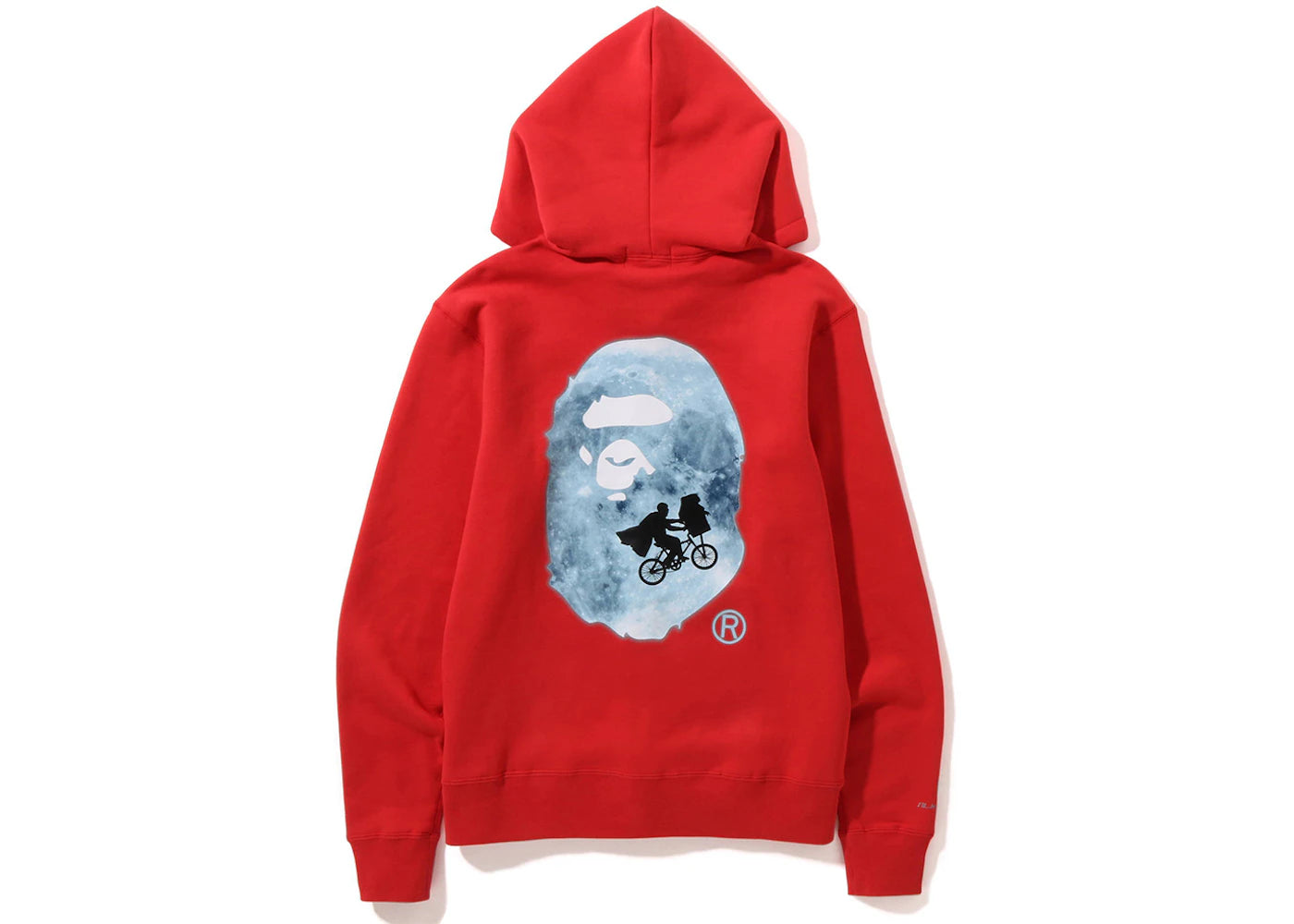 BAPE x E.T. Ape Head Zip Hoodie Red