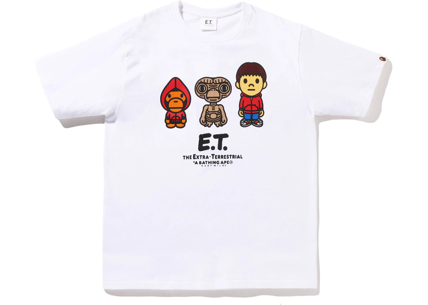 BAPE x E.T. Baby Milo Tee White