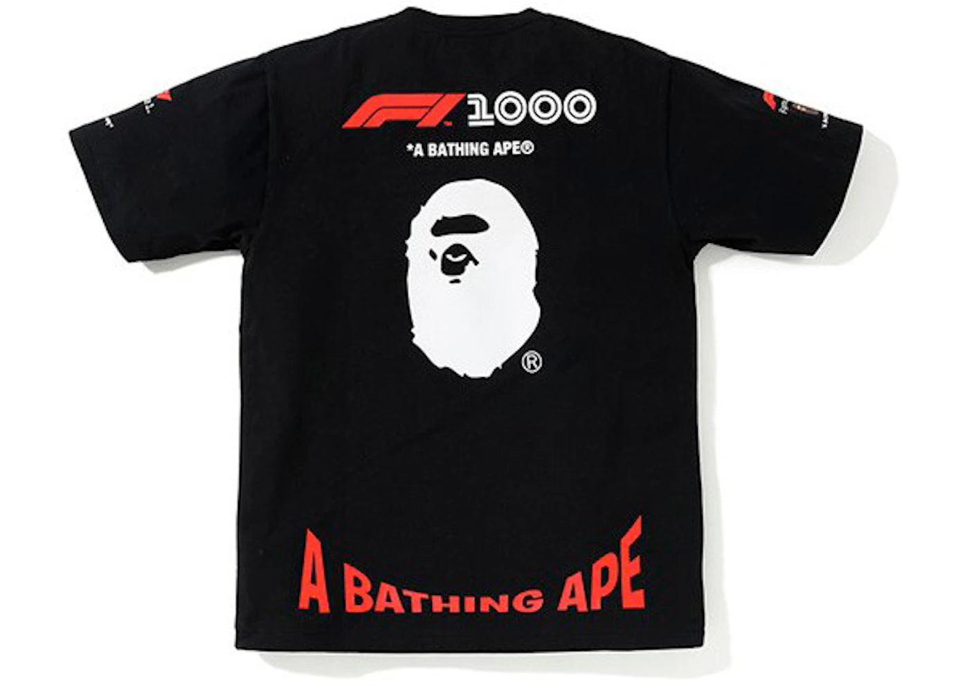 BAPE x F1 1000 Tee Black