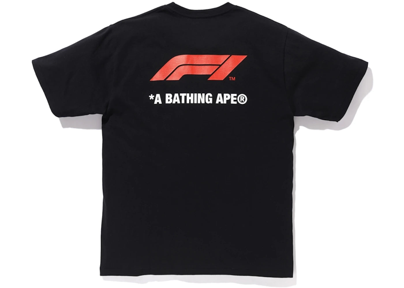 BAPE x F1 Photo Ape Head Tee Black