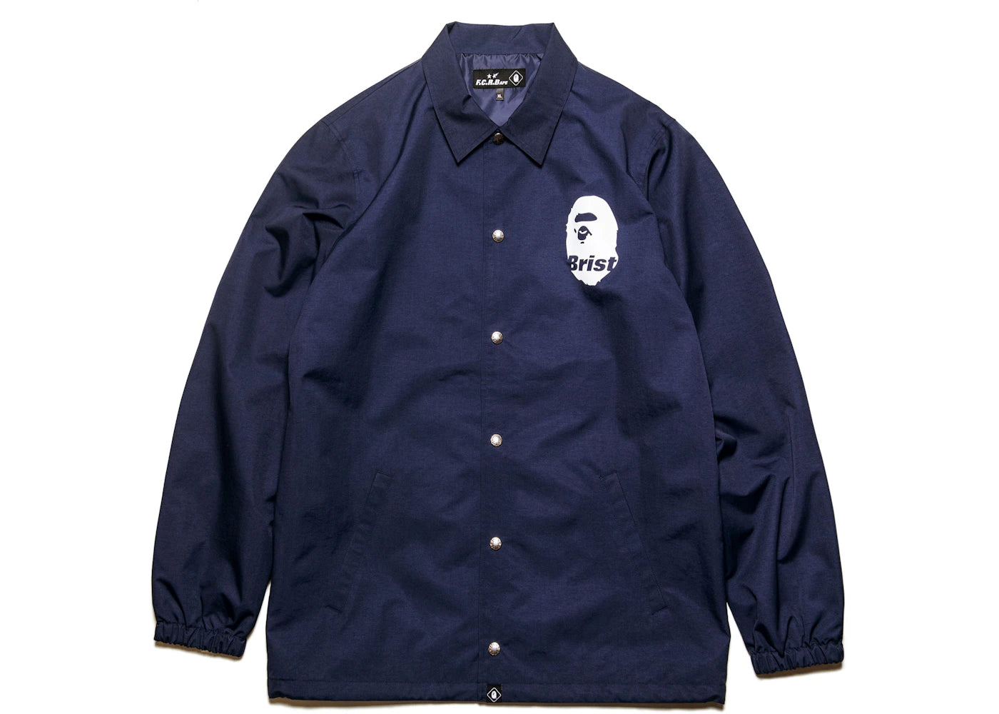 BAPE x F.C.R.B. Coach Jacket Navy