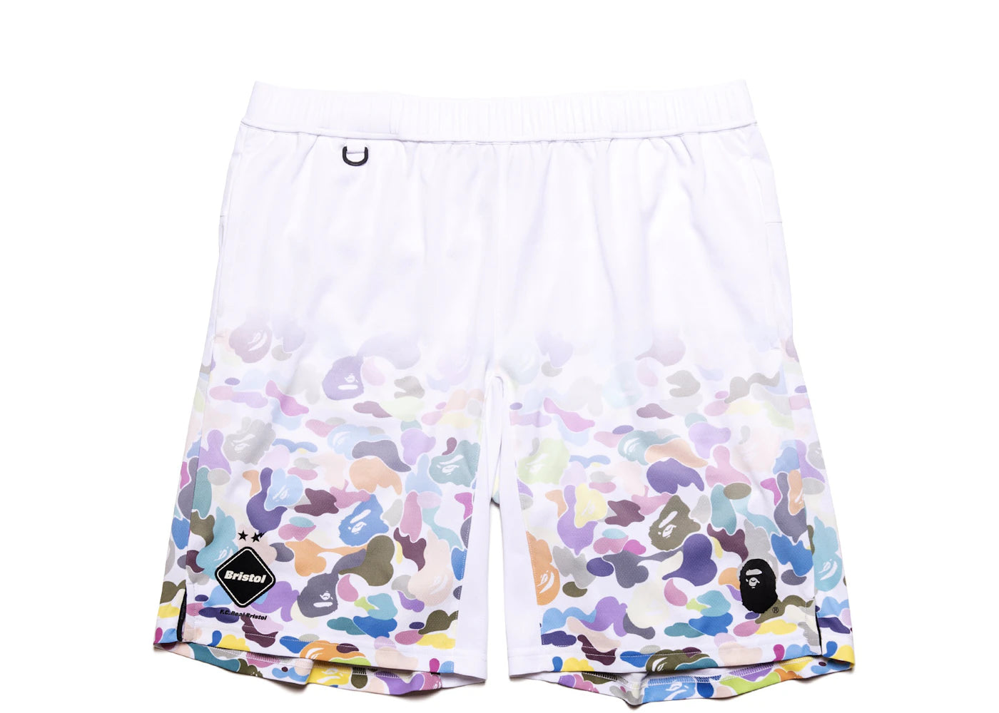 BAPE x F.C.R.B. Game Shorts White