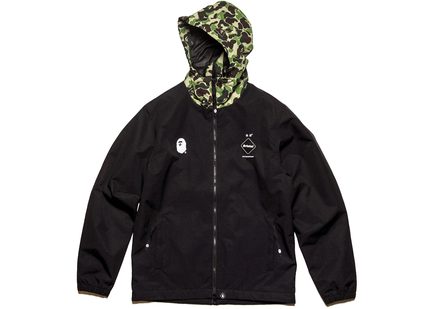 BAPE x F.C.R.B. Seperate Practice Jacket Black