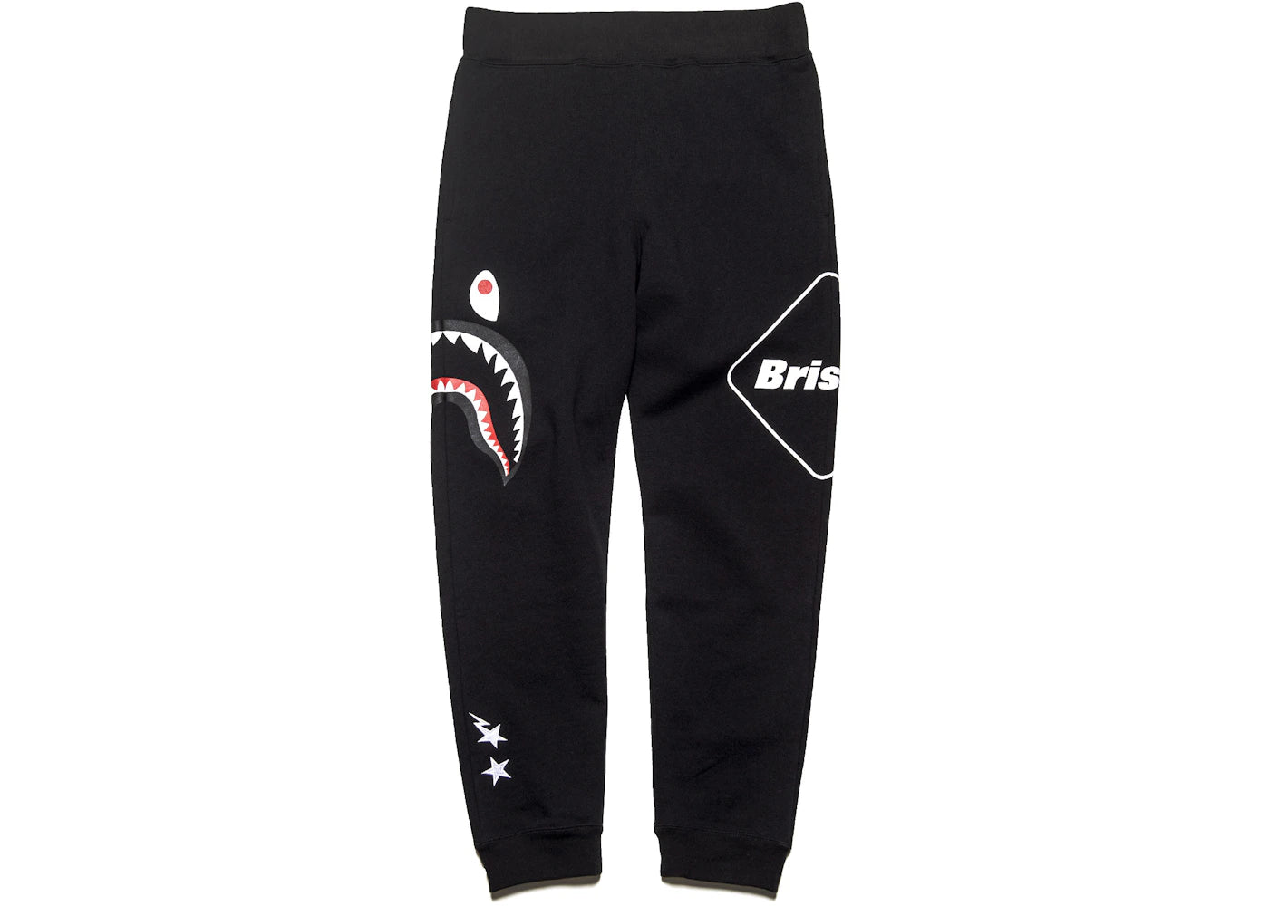 BAPE x F.C.R.B. Shark Sweatpants Black