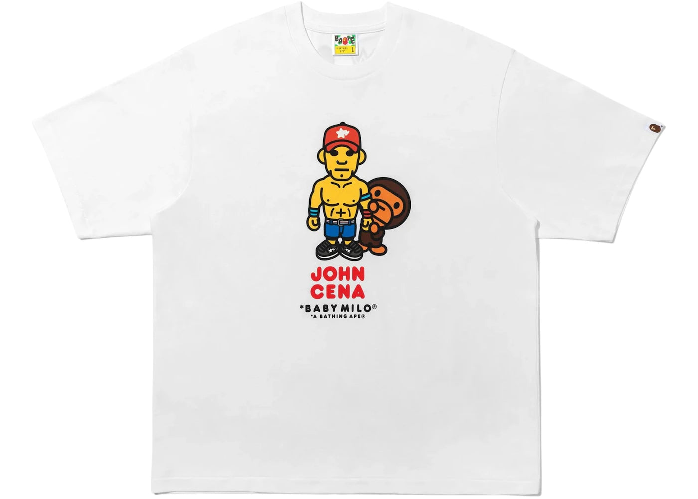 BAPE x Fanatics x WWE John Cena Baby Milo Relaxed Fit Tee White