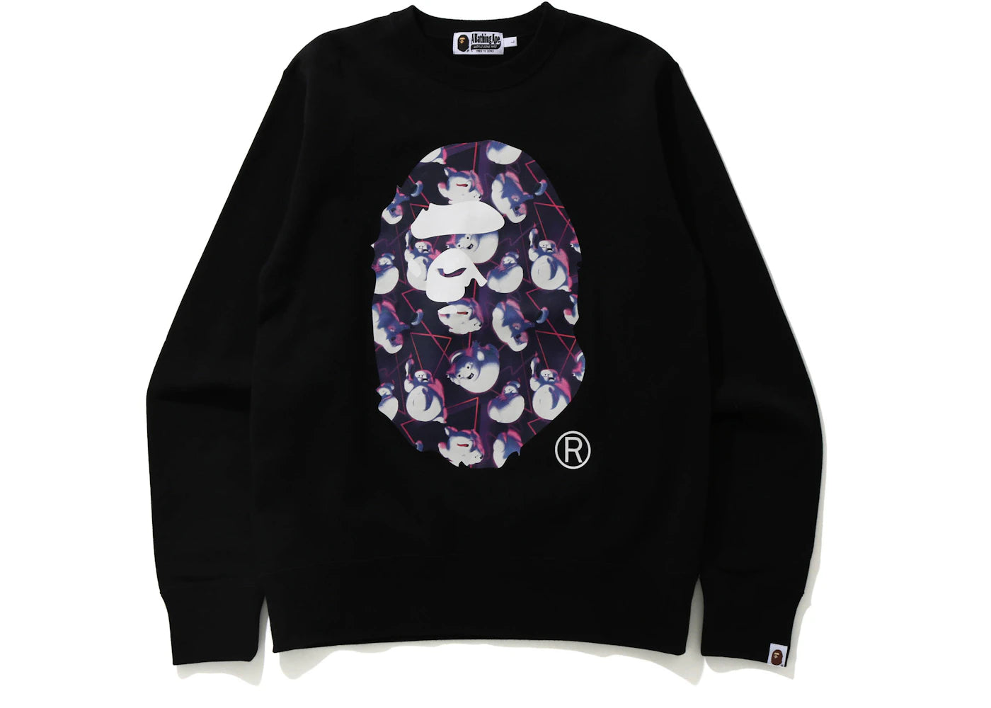 BAPE x Ghostbusters Ape Head Crewneck Black