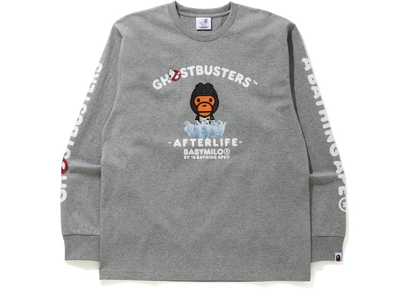 BAPE x Ghostbusters Baby Milo L/S Tee Gray