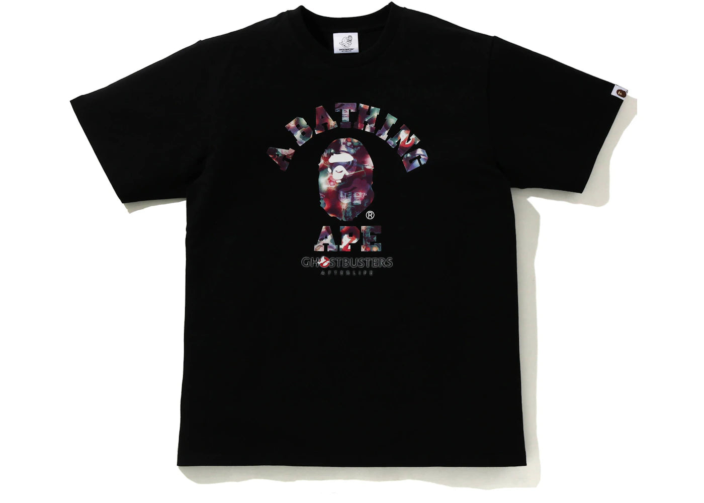 BAPE x Ghostbusters Camo College Tee Black