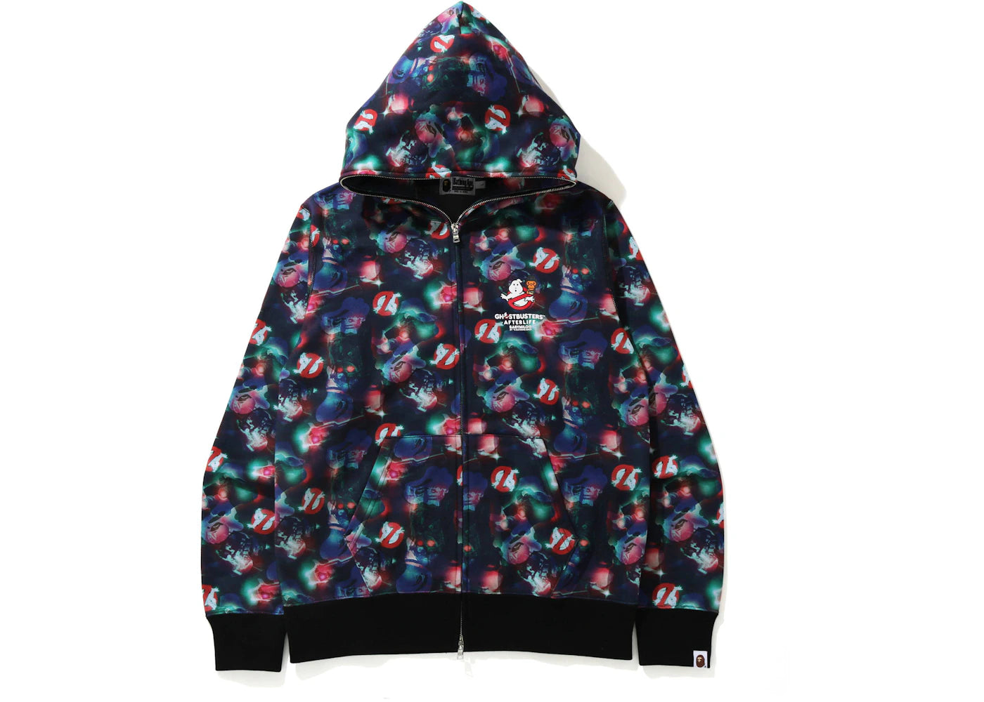 BAPE x Ghostbusters Camo Full Zip Hoodie Multi