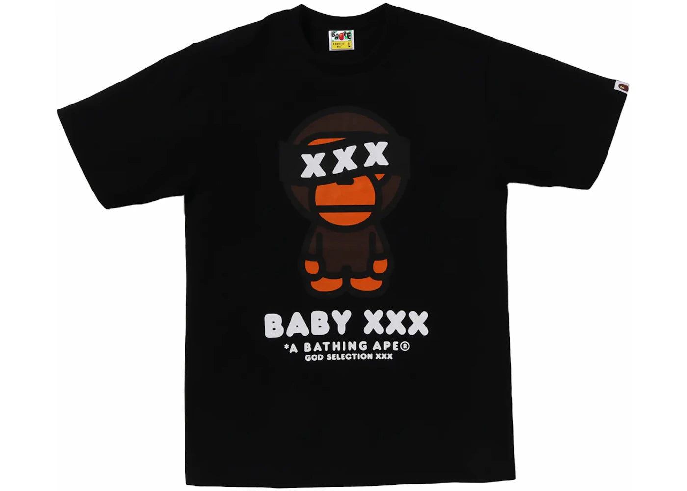 BAPE x God Selection XXX Baby Milo Tee Black