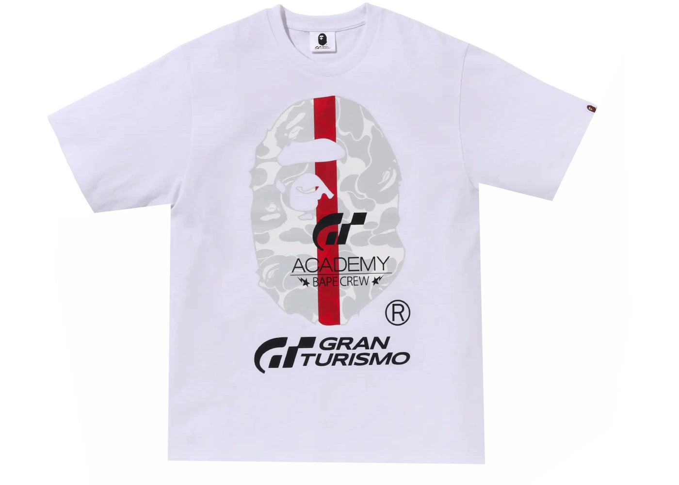 BAPE x Gran Turismo Ape Head #1 Tee White