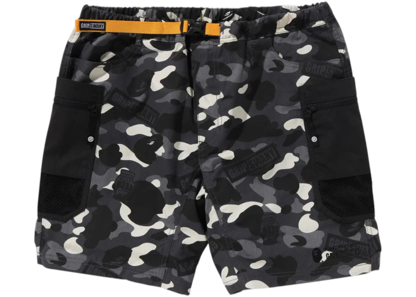 BAPE x Grip Swany GR Camo Fireproof Gear Buggy Shorts Black