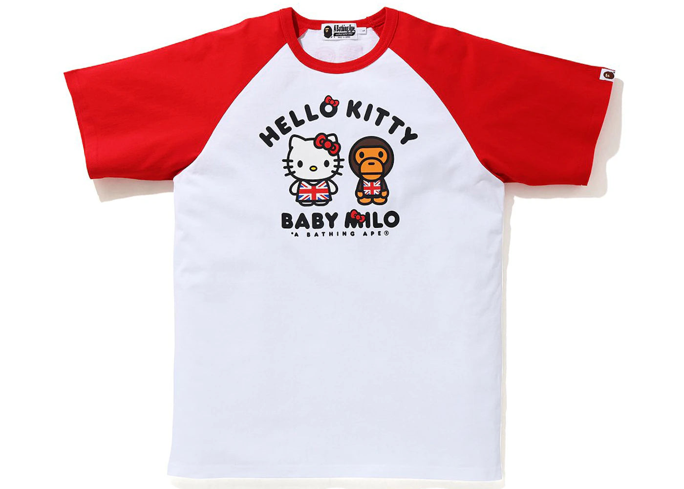 BAPE x Hello Kitty Baby Milo London Raglan Tee Red