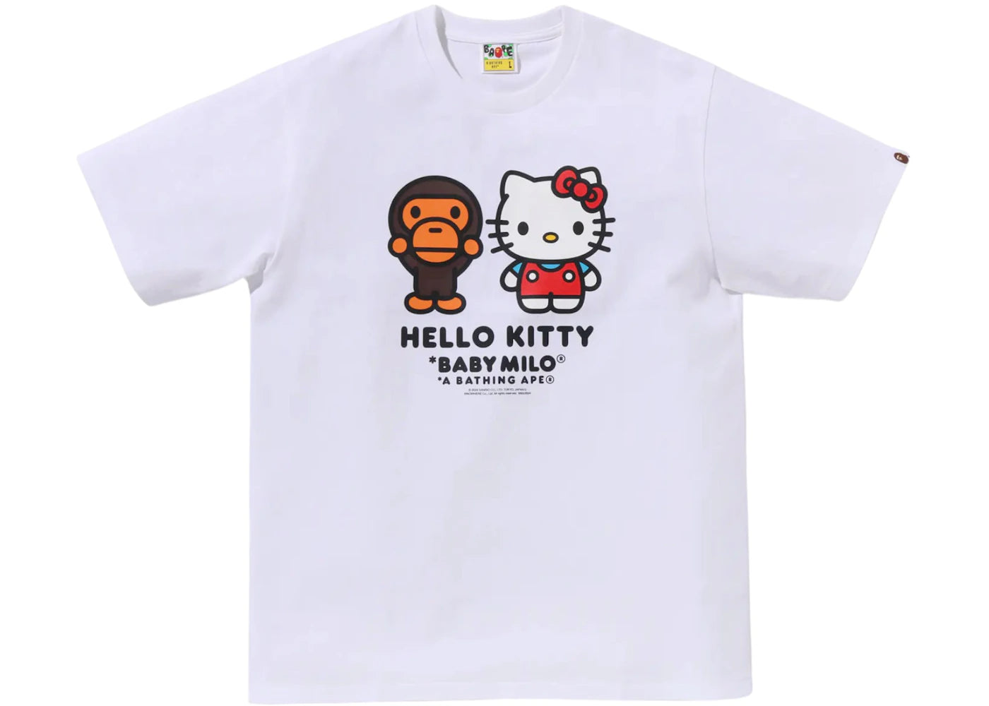 BAPE x Hello Kitty Baby Milo Tee White