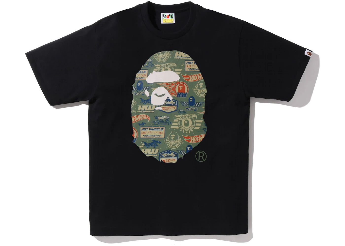 BAPE x Hot Wheels Ape Head Tee Black