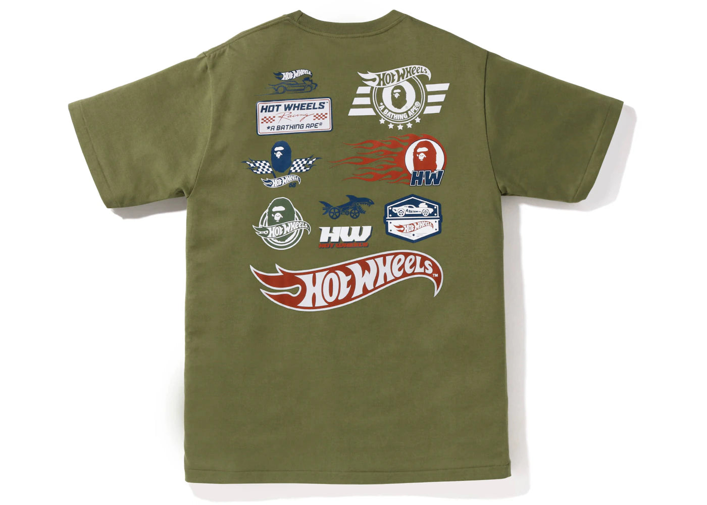 BAPE x Hot Wheels Icon Tee Olive Drab