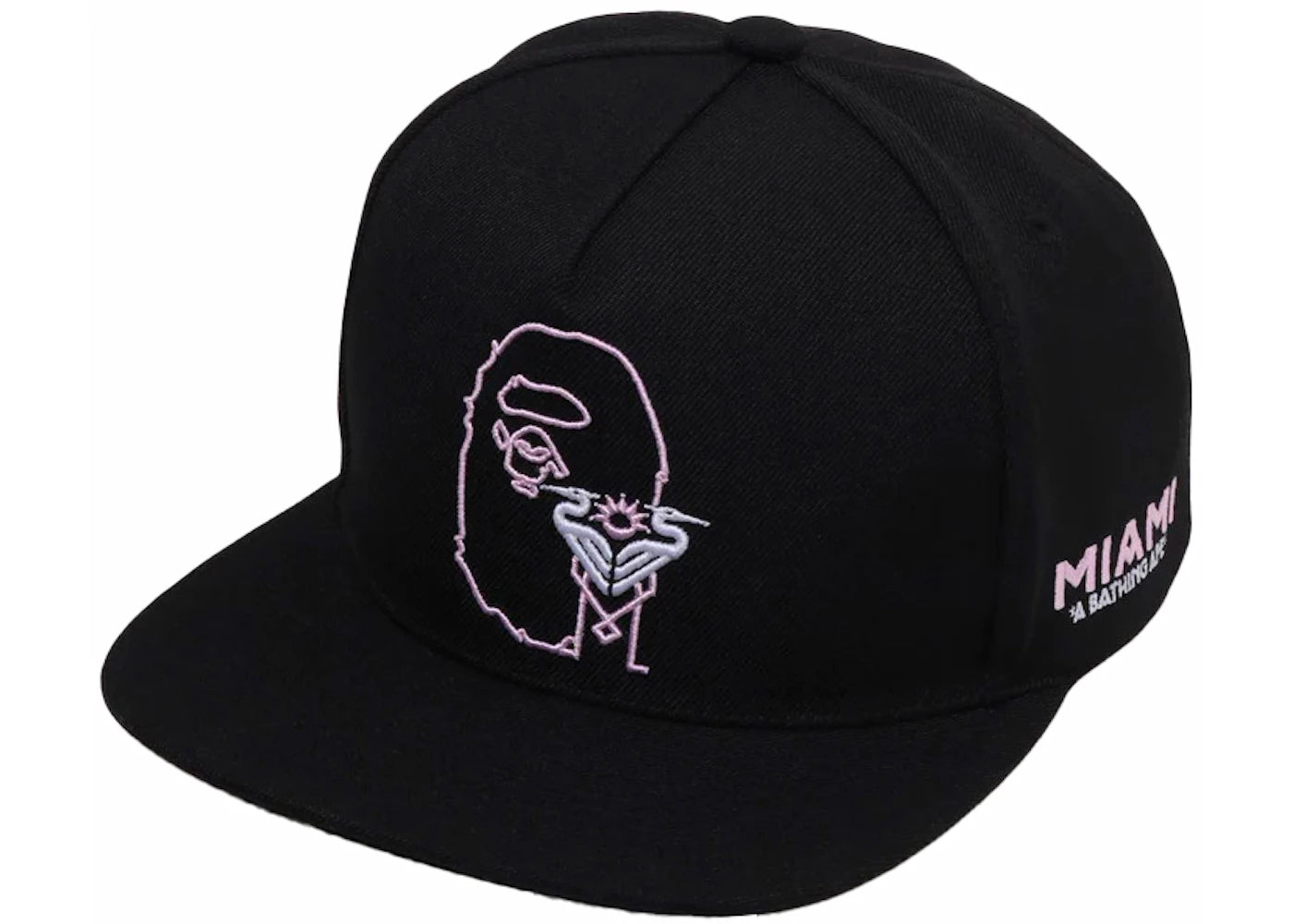 BAPE x Inter Miami CF Snapback Cap Black
