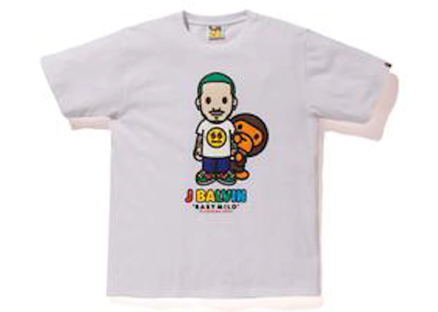 BAPE x J Balvin Peeping Milo Tee White