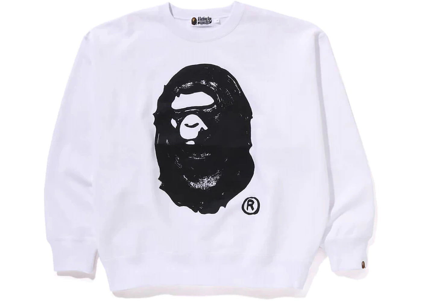 BAPE x Joshua Vides Ape Head Crewneck White