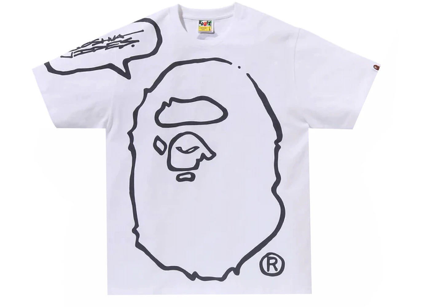 BAPE x Joshua Vides Ape Head Tee White