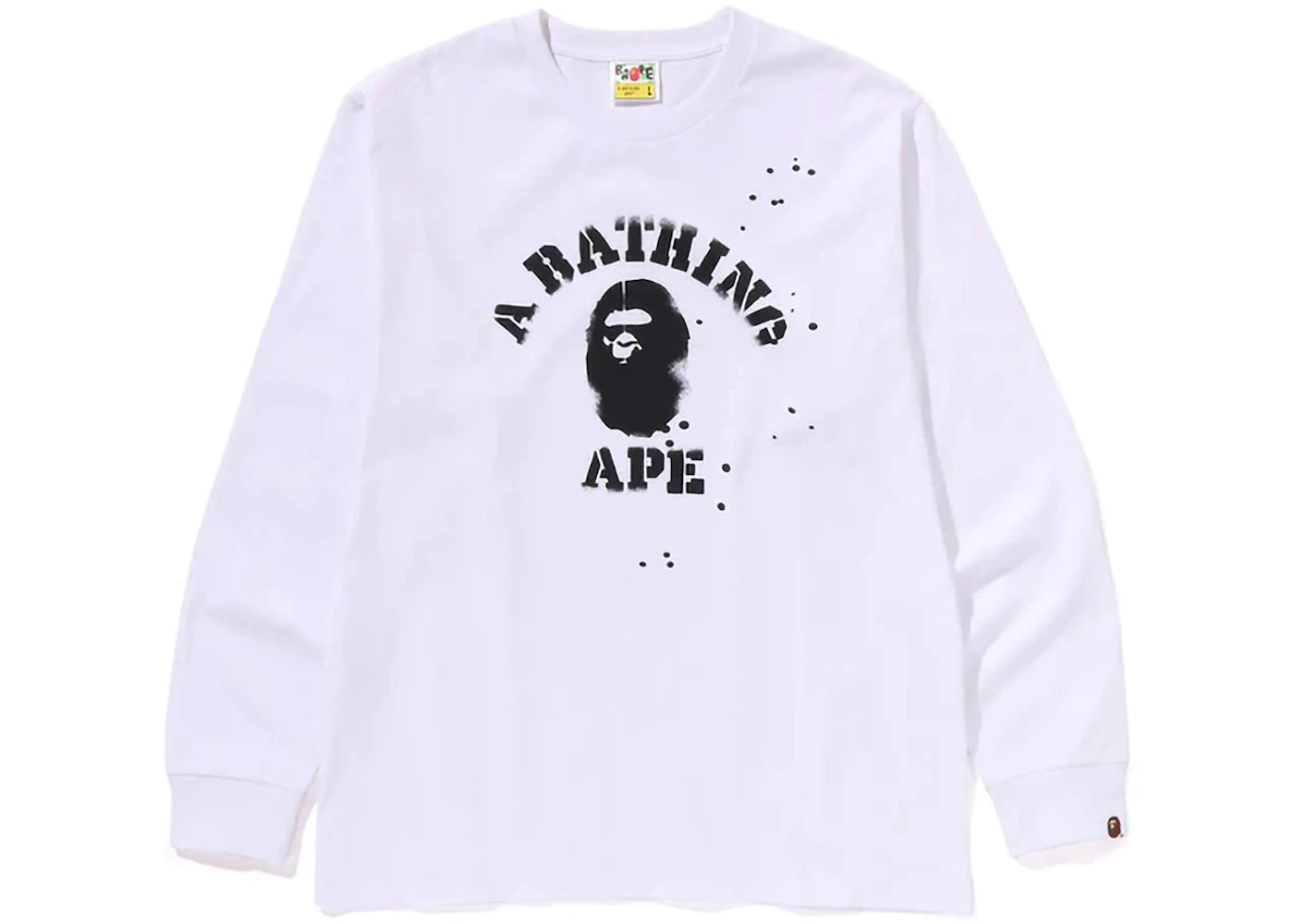 BAPE x Joshua Vides College L/S Tee White