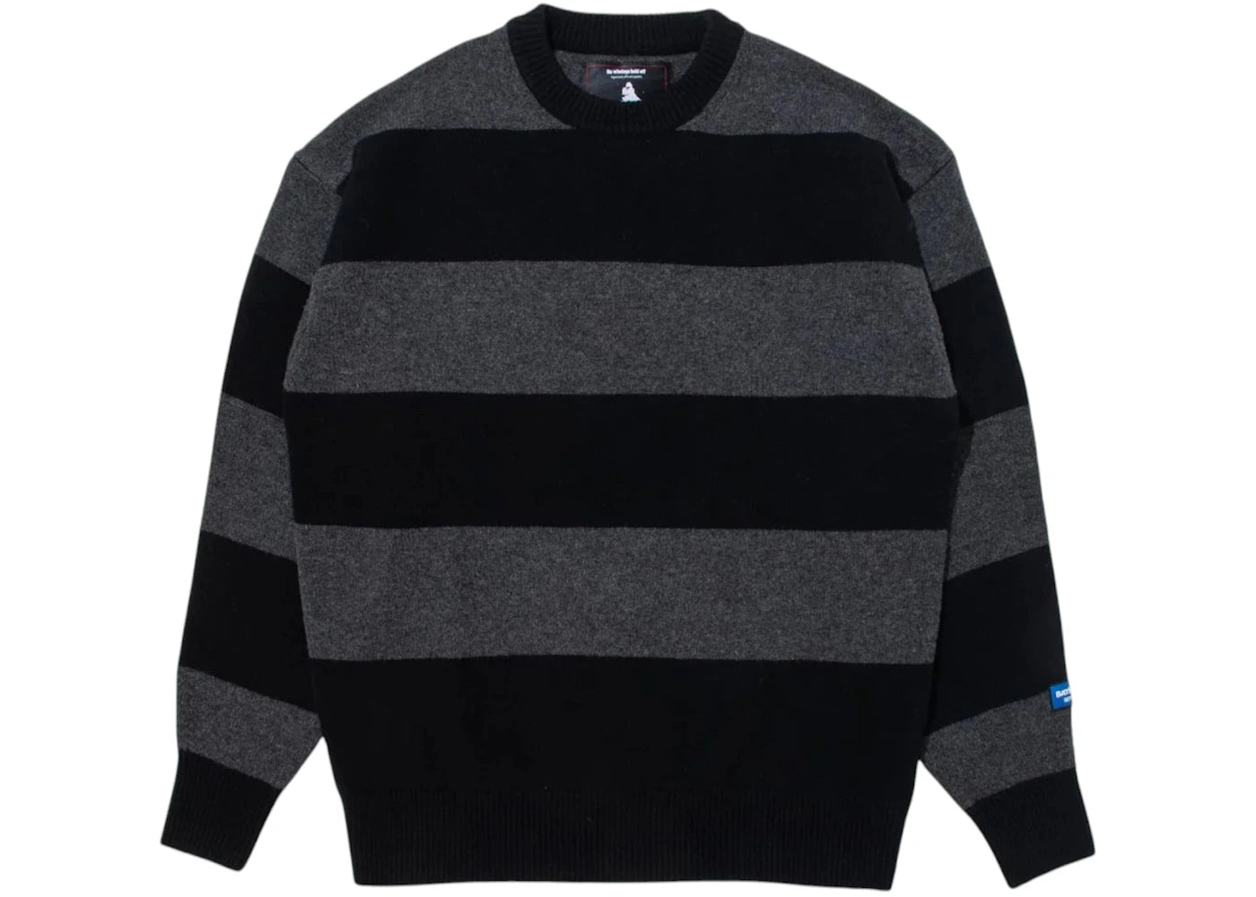 BAPE x Kazuki Kuraishi Stripe Relaxed Fit Knit Sweater Black