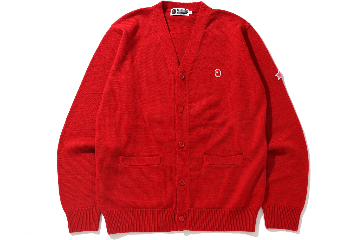 BAPE x Kid Cudi Cardigan Red
