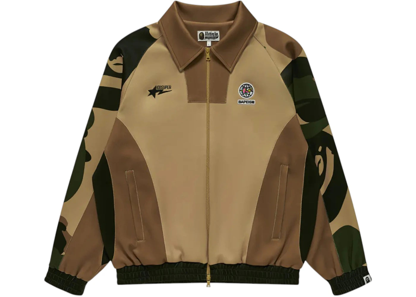 BAPE x KidSuper Patchwork Track Jacket Green