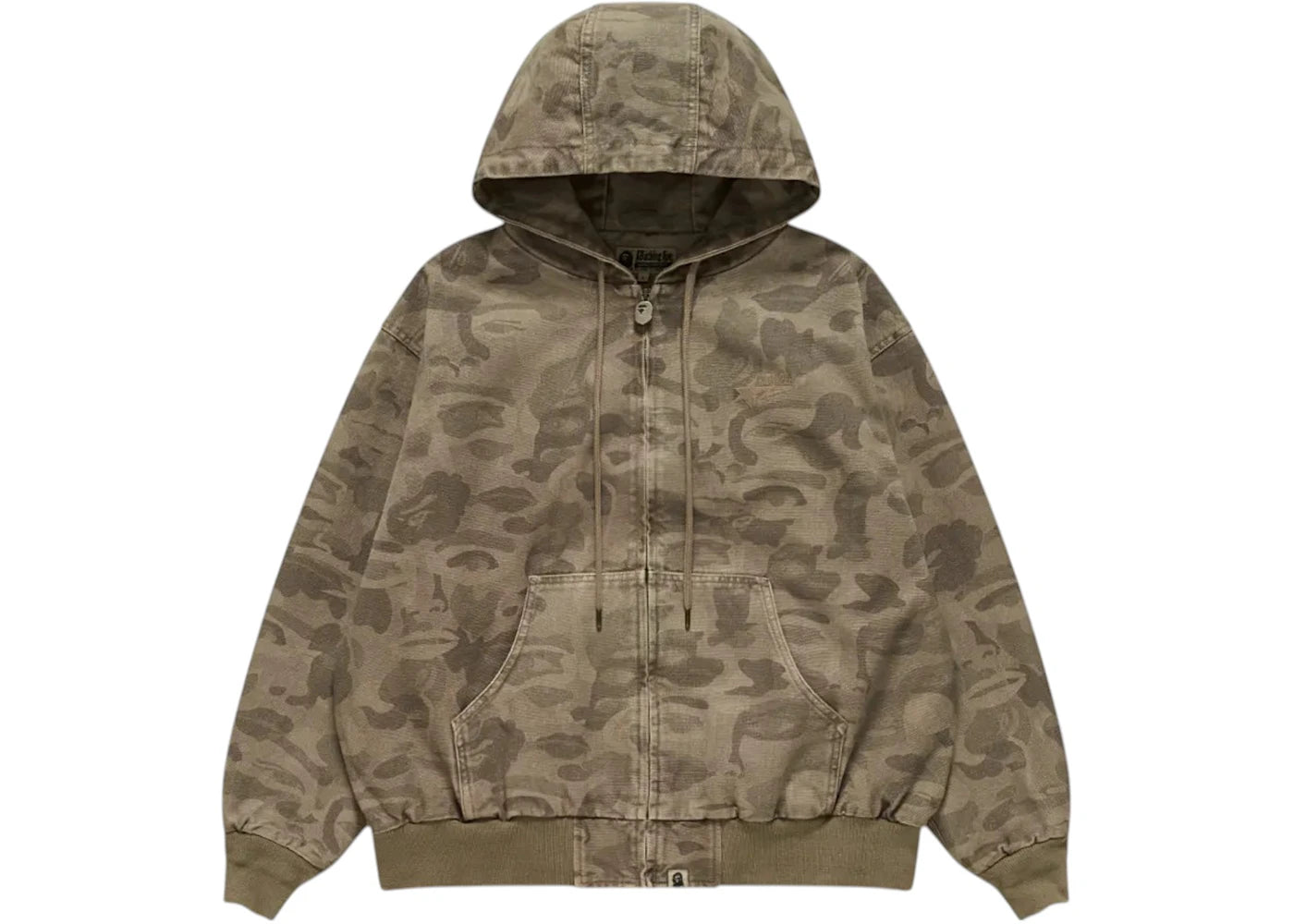 BAPE x KidSuper Solid Camo Jacquard Jacket Beige