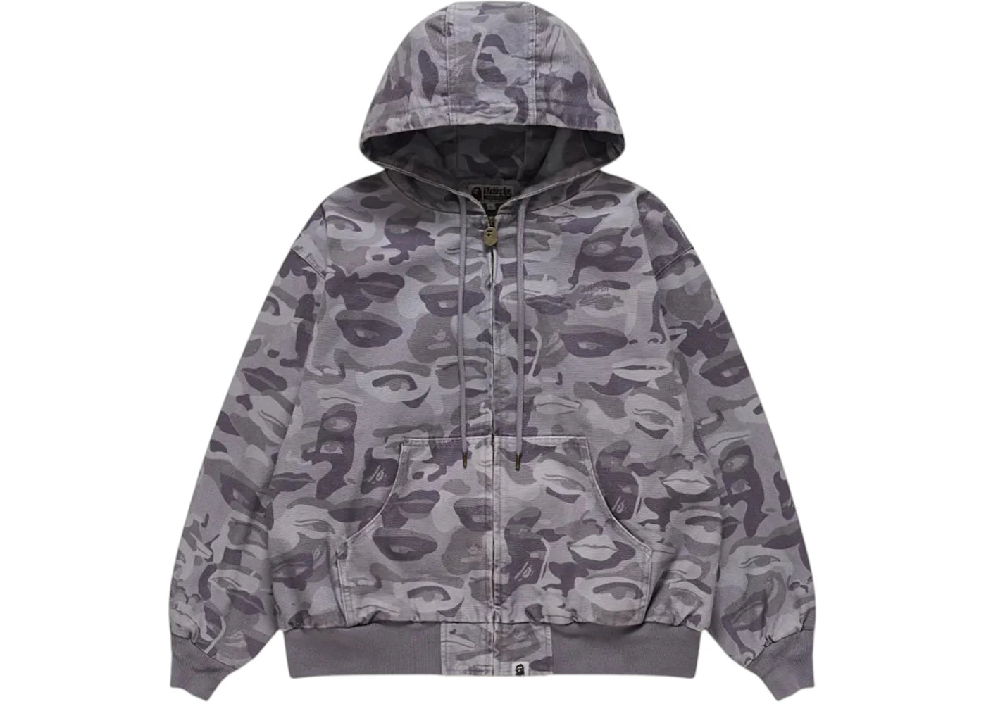 BAPE x KidSuper Solid Camo Jacquard Jacket Purple