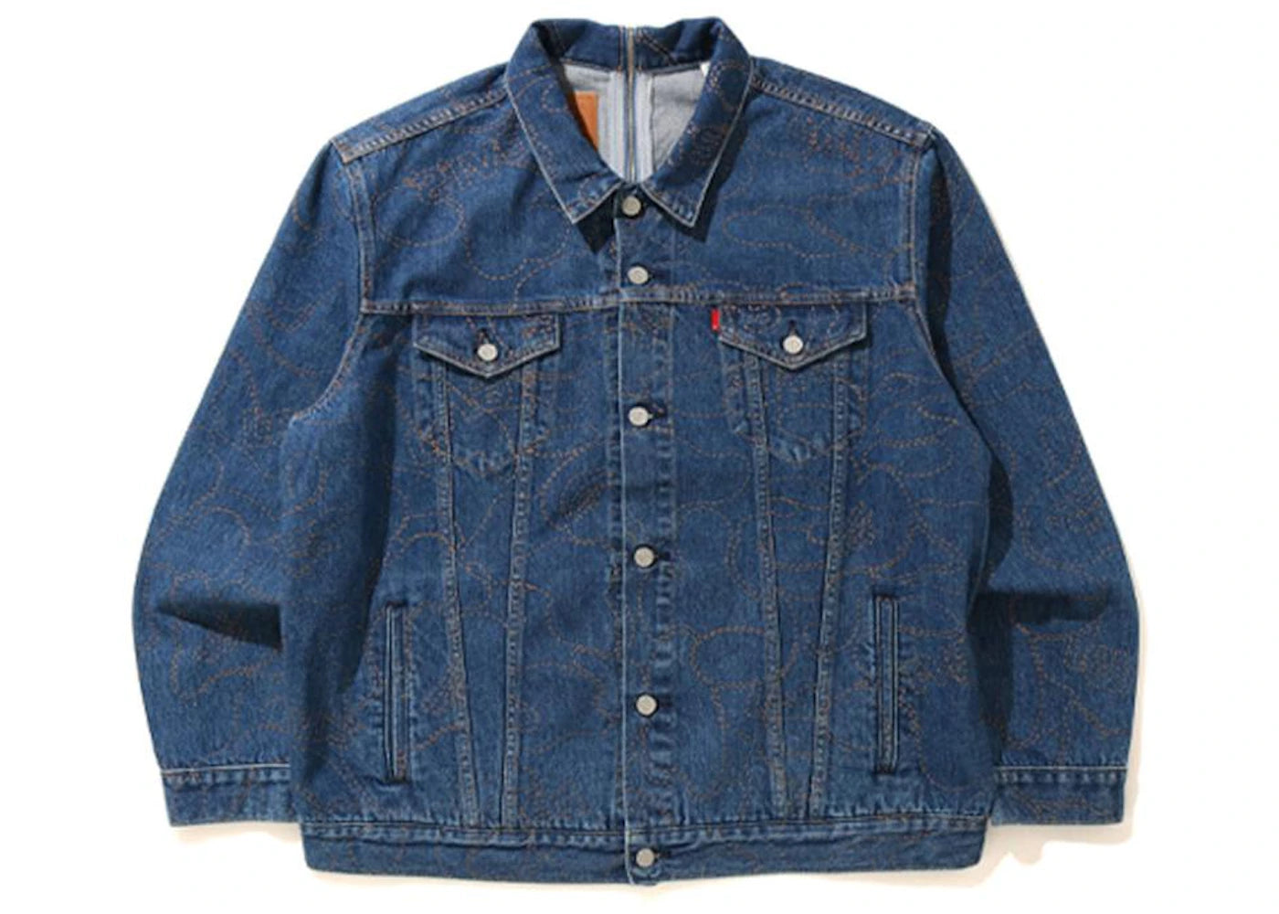 BAPE x Levi's Camo Trucker Jacket (Japan Exclusive) Light Indigo