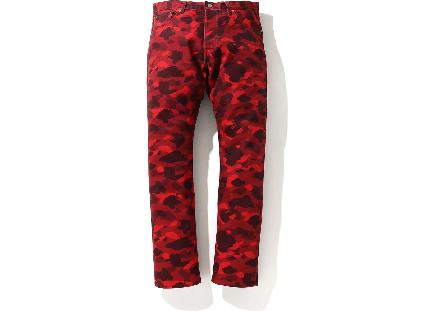 BAPE x Levi's Color Camo 501 93 Model (Europe Exclusive) Red