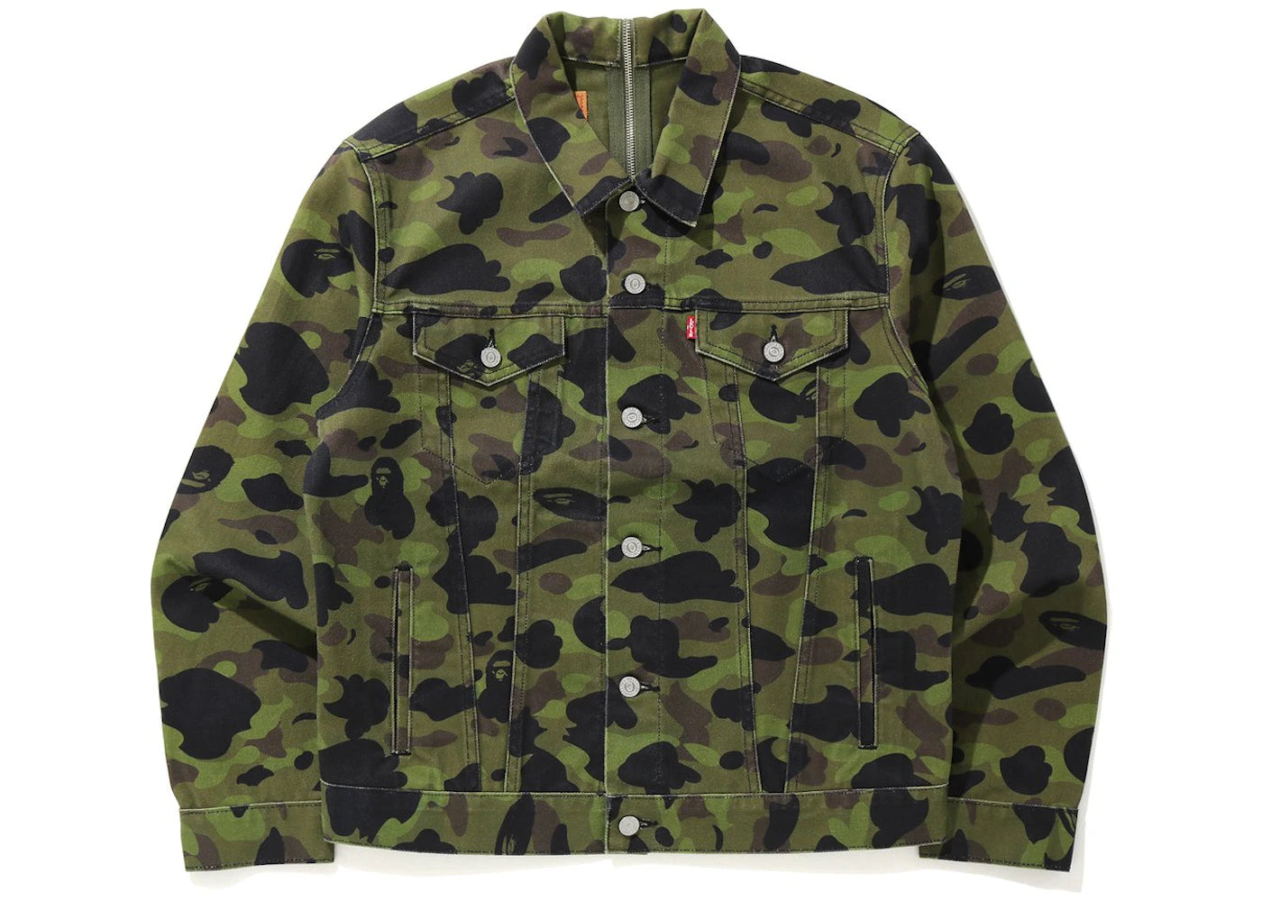 BAPE x Levi's Color Camo Trucker Jacket (America Exclusive) Green