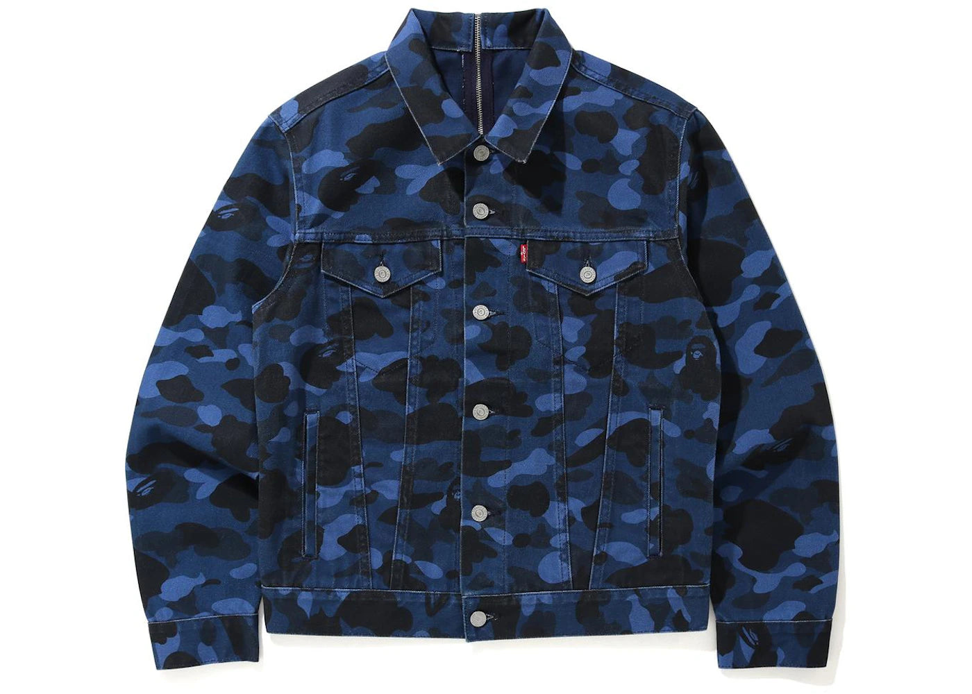 BAPE x Levi's Color Camo Trucker Jacket (Asia Exclusive) Blue