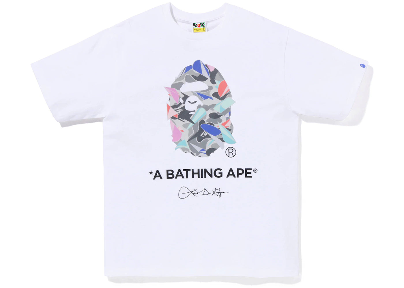 BAPE x Louis De Guzman Ape Head Tee White
