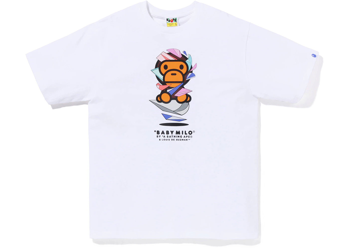 BAPE x Louis De Guzman Baby Milo Tee White