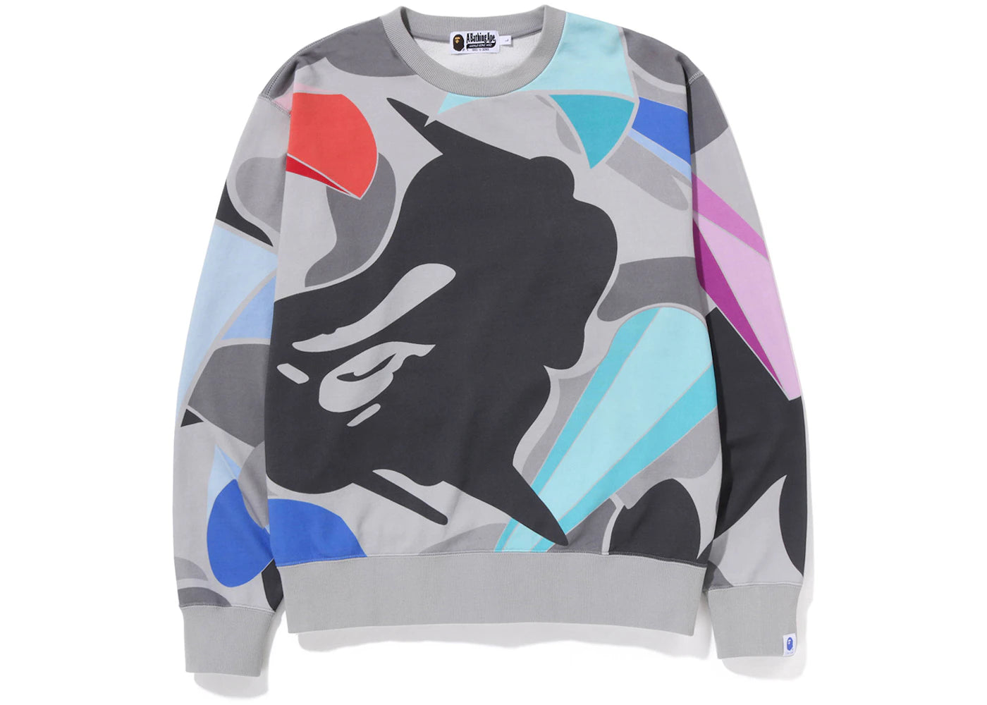 BAPE x Louis De Guzman LDG Camo Relaxed Fit Crewneck Sweatshirt Grey
