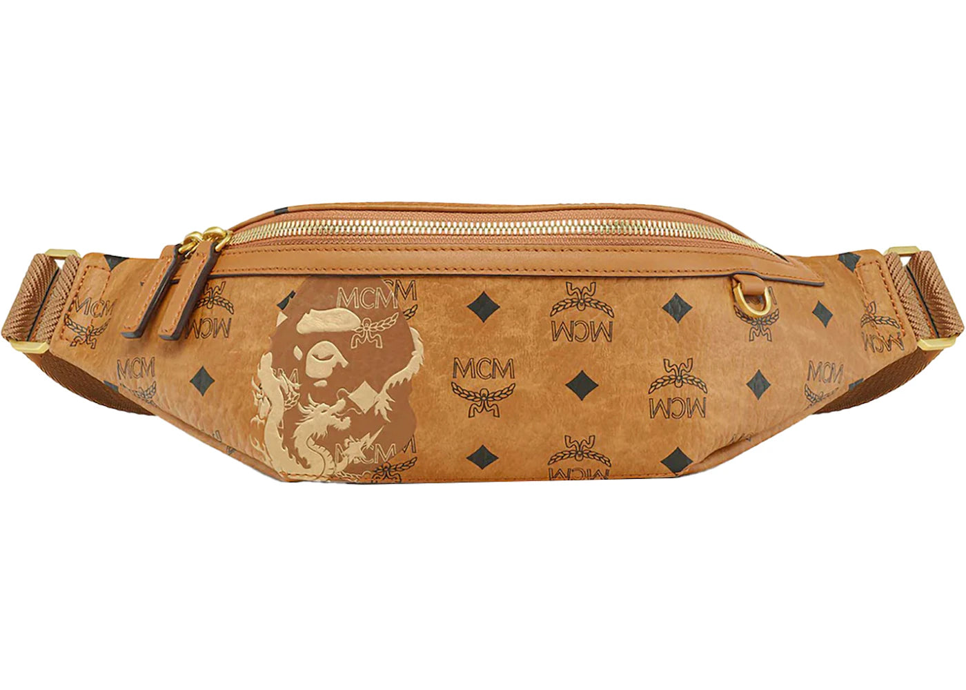 BAPE x MCM Belt Bag Beige