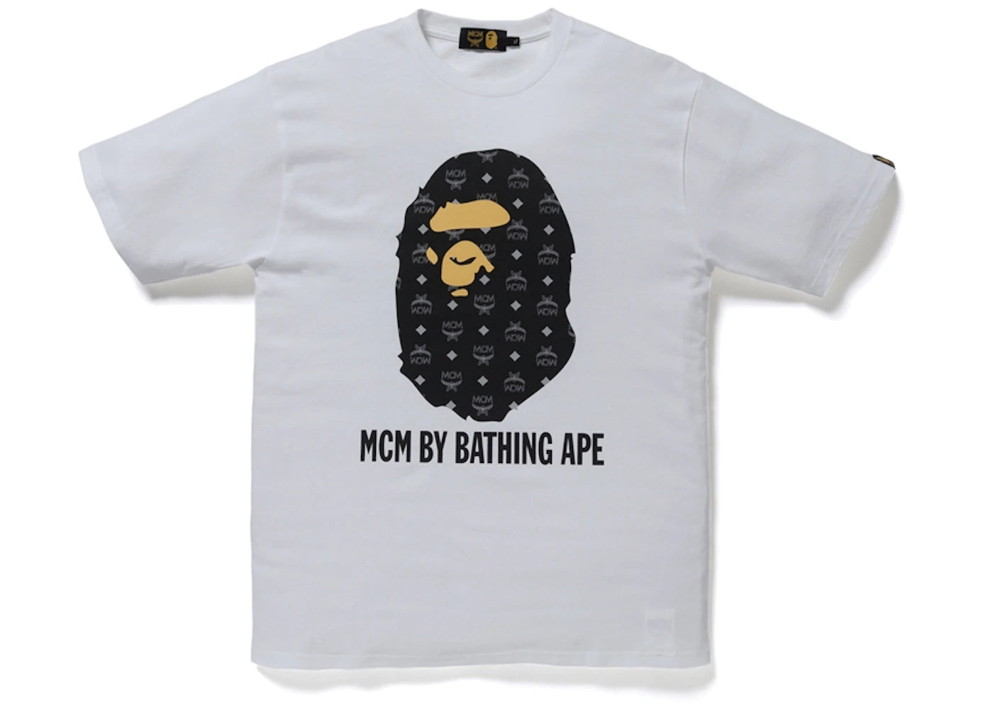 BAPE x MCM By Bathing Tee White/Black