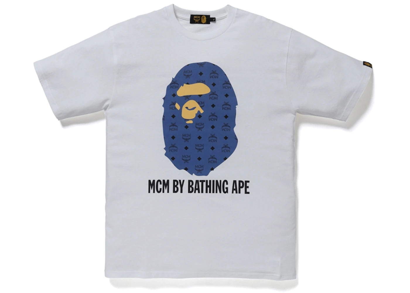 BAPE x MCM By Bathing Tee White/Navy