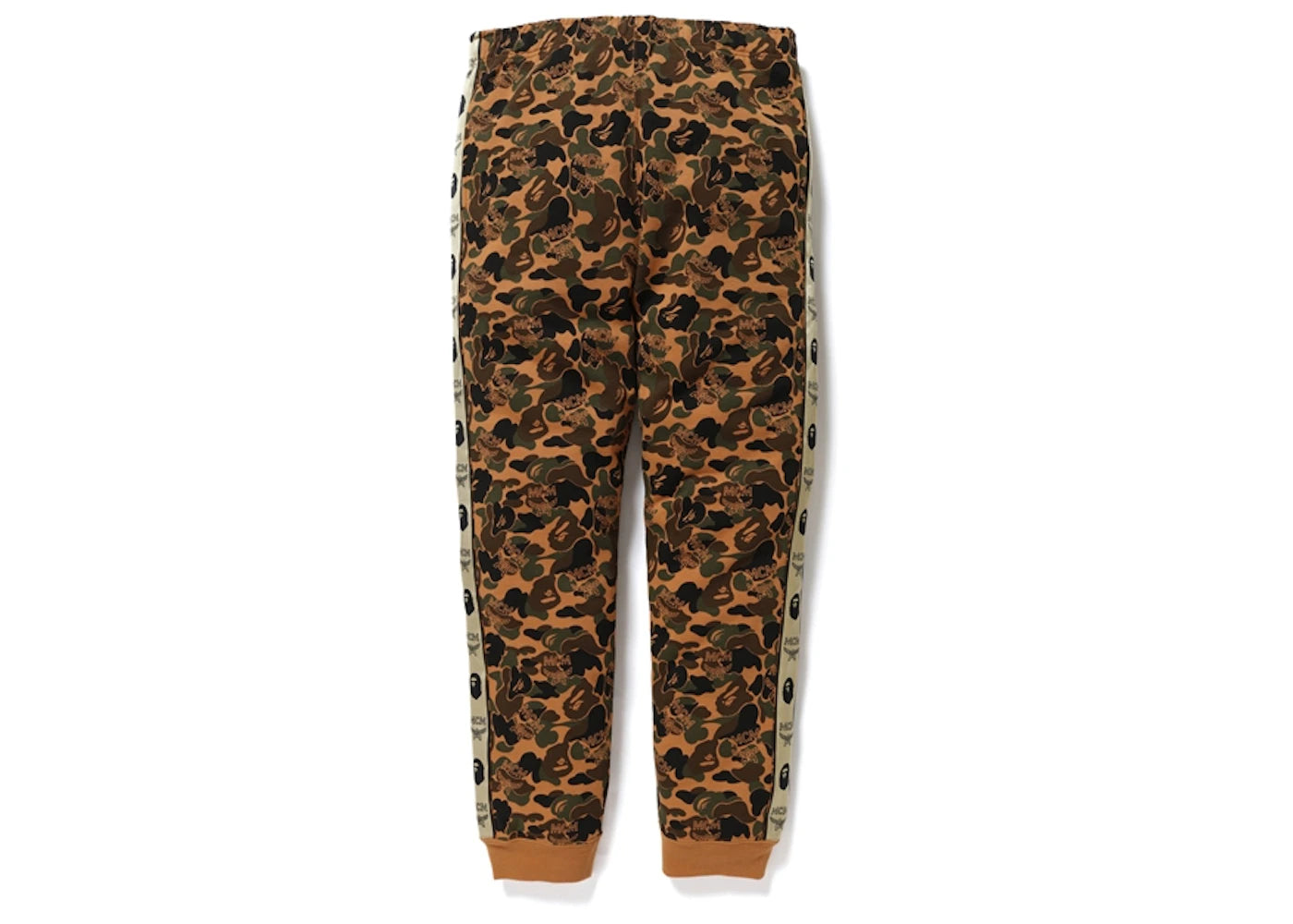 BAPE x MCM Camo Slim Women Sweatpants Brown