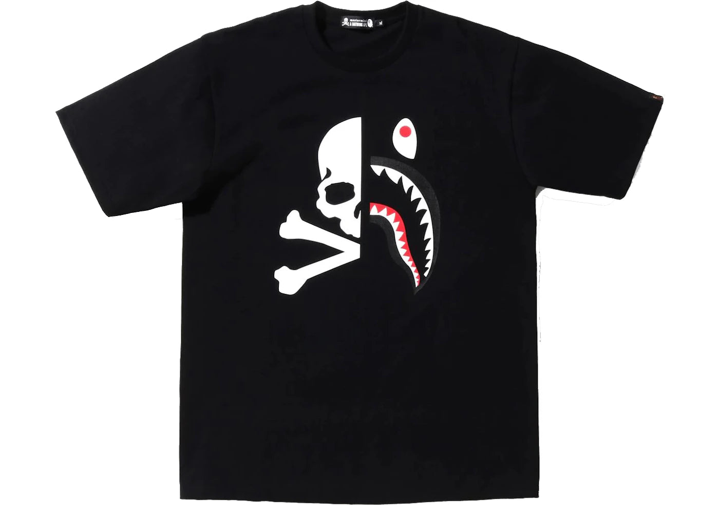 BAPE x MMJ Half Shark Tee Black
