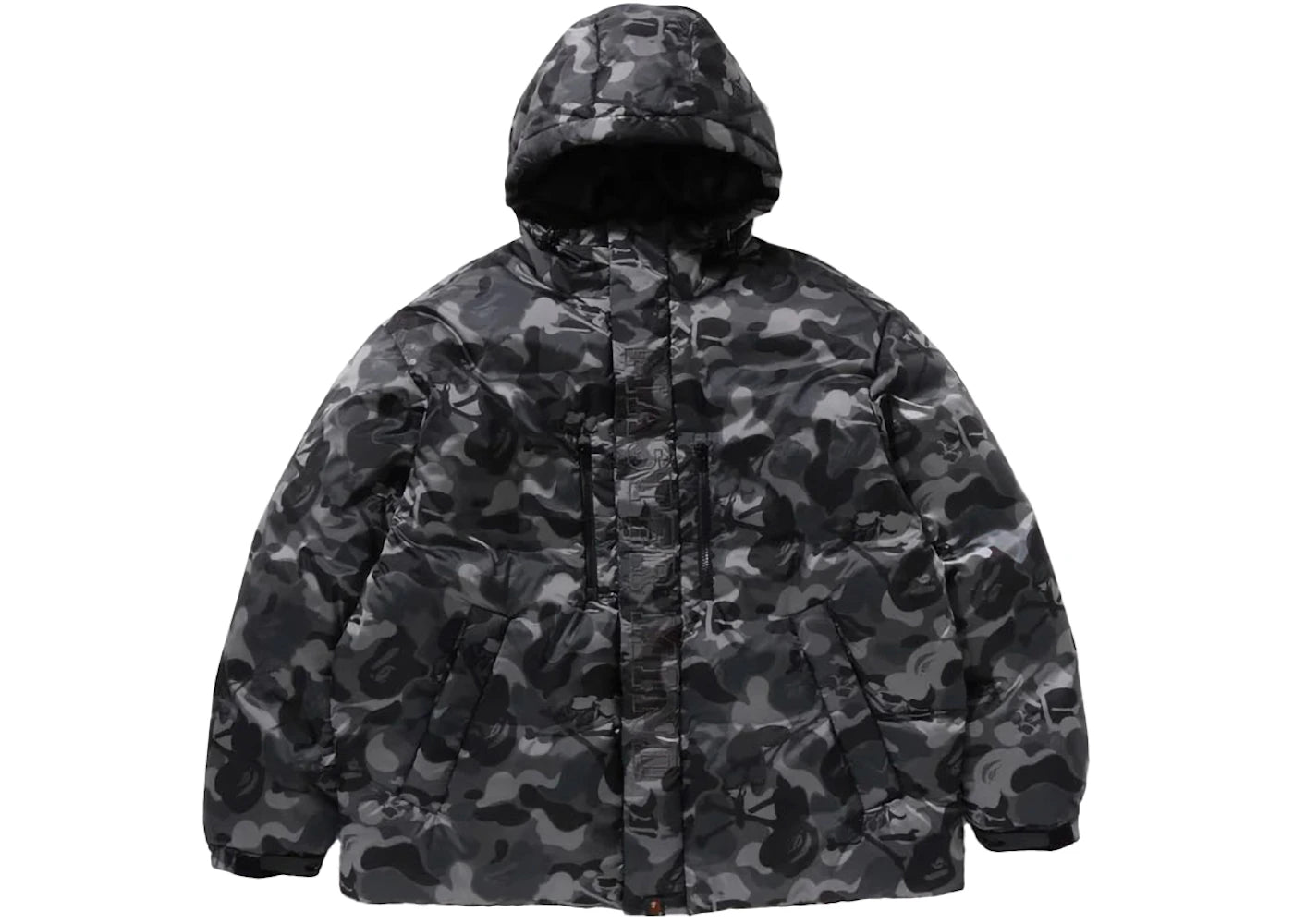 BAPE x MMJ Skull Camo Down Jacket Black