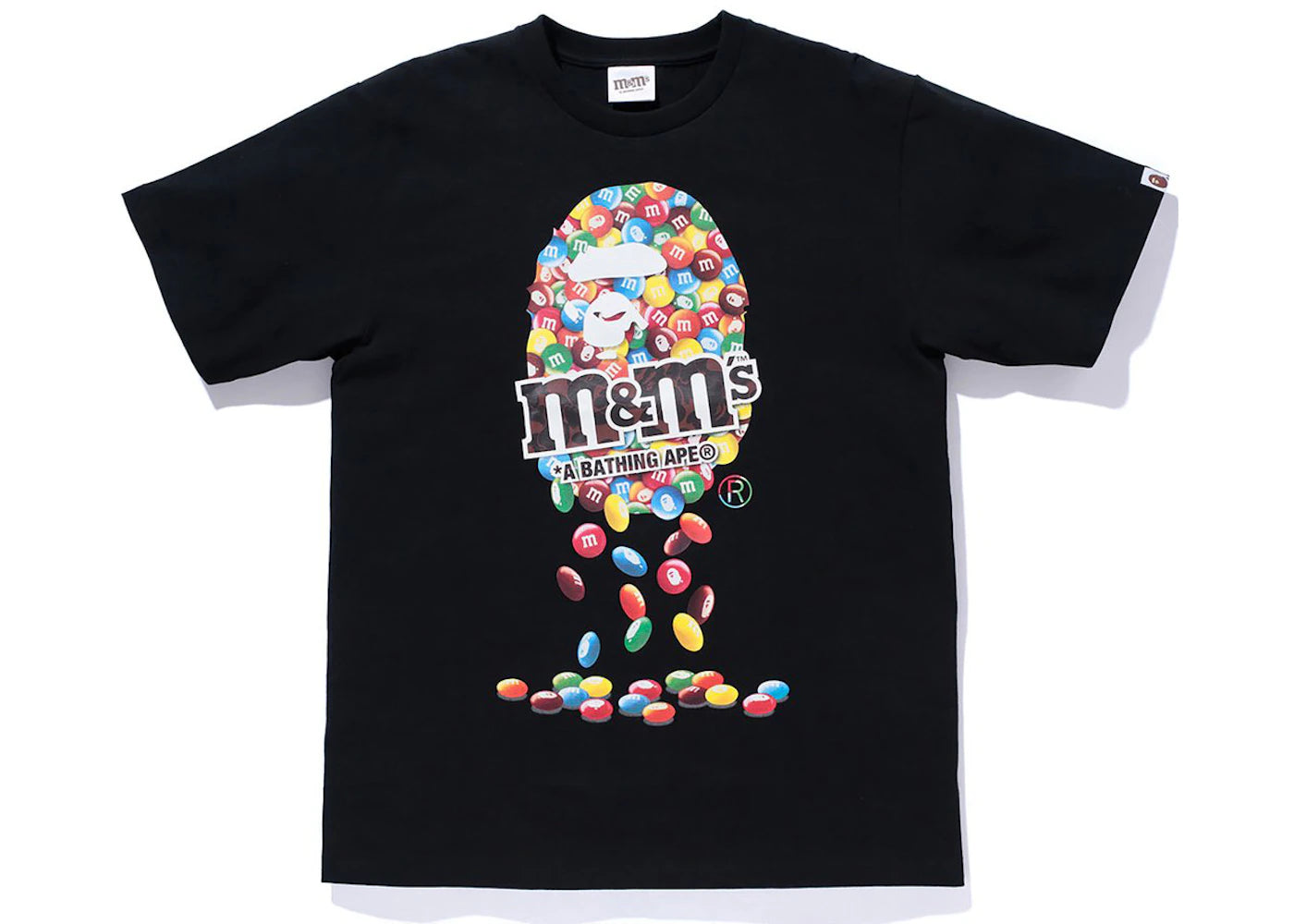 BAPE x M&M's Ape Head Tee Black