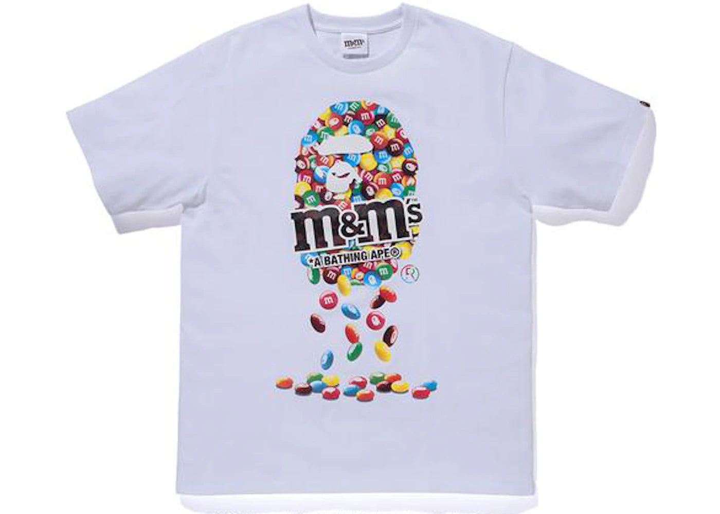 BAPE x M&M's Ape Head Tee White
