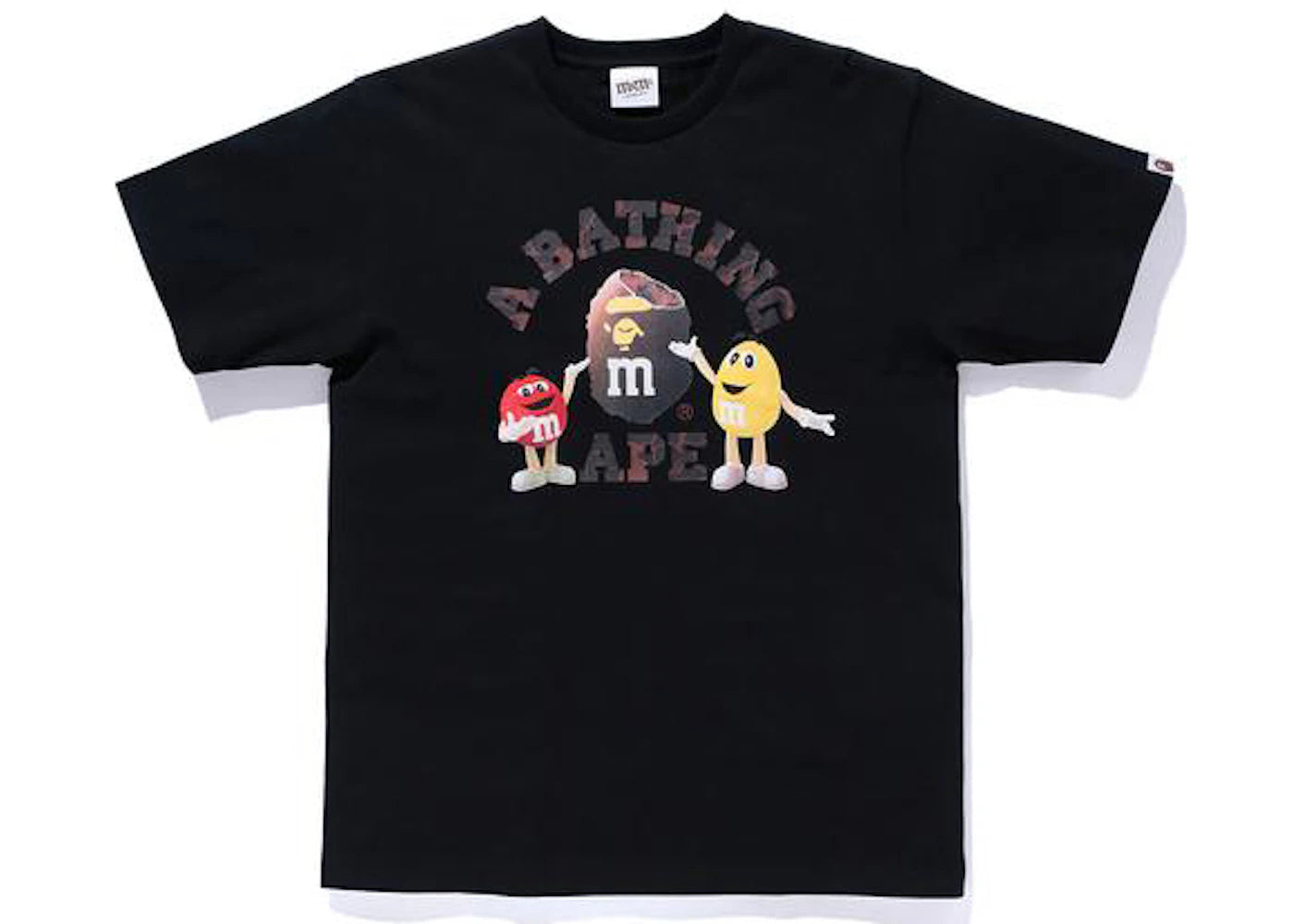 BAPE x M&M's College Tee Black