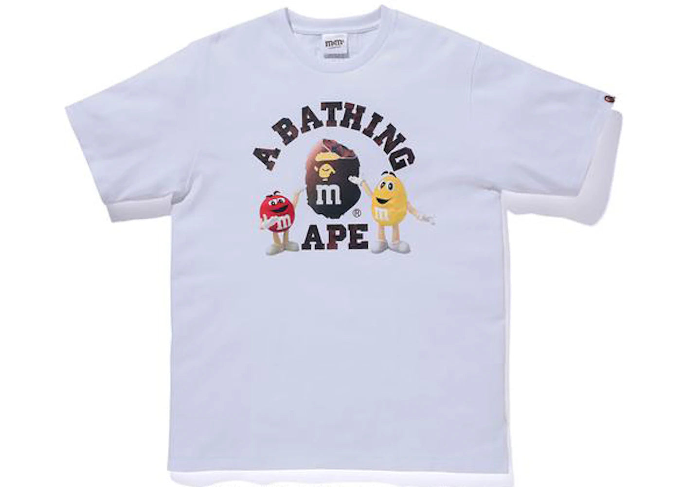 BAPE x M&M's College Tee White