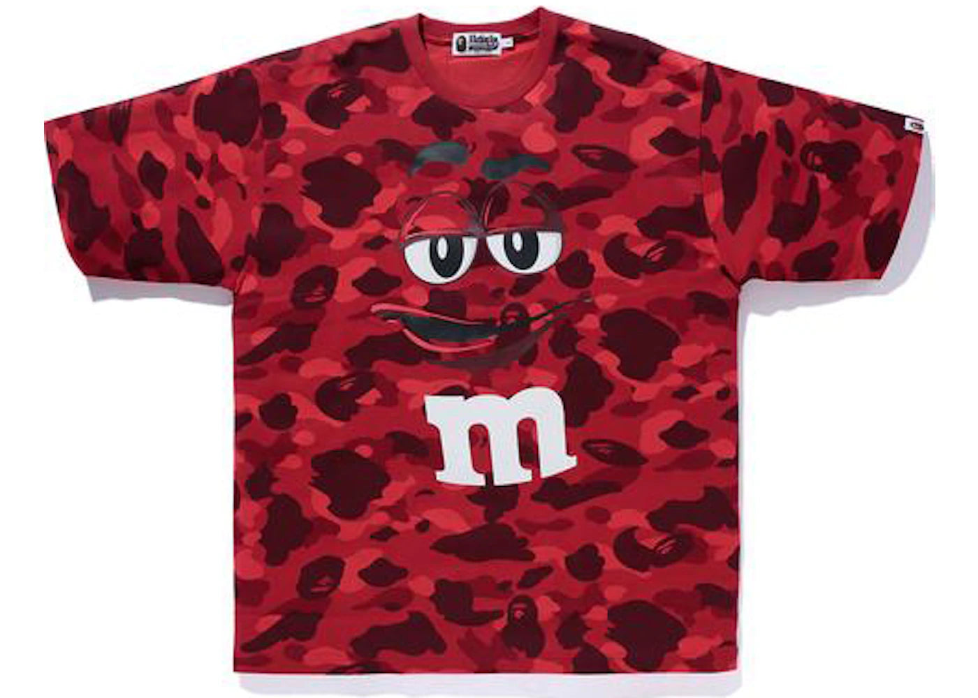 BAPE x M&M's Color Camo Relaxed Tee Red