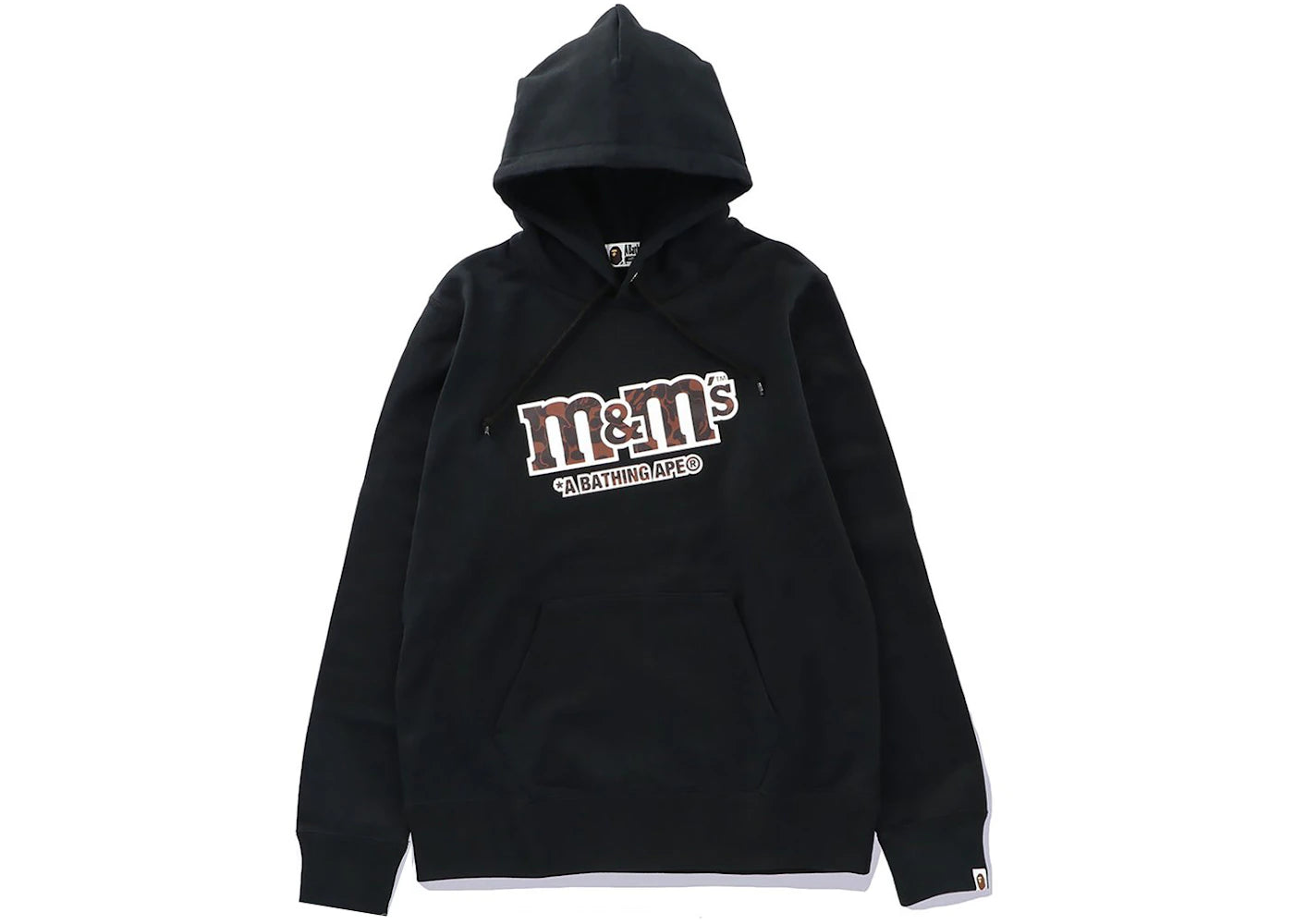 BAPE x M&M's Mens College Pullover Hoodie Black