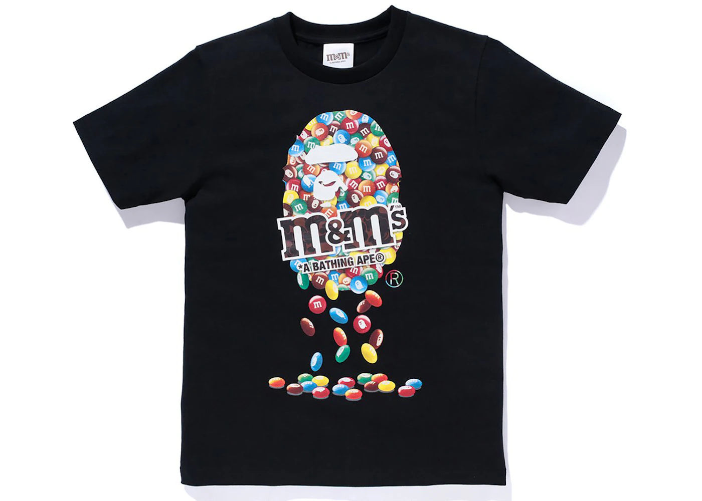 BAPE x M&M's Womens Ape Head Tee Black